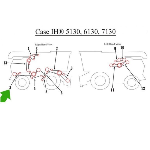 84163222 CIH Straw spreader Dr Belt